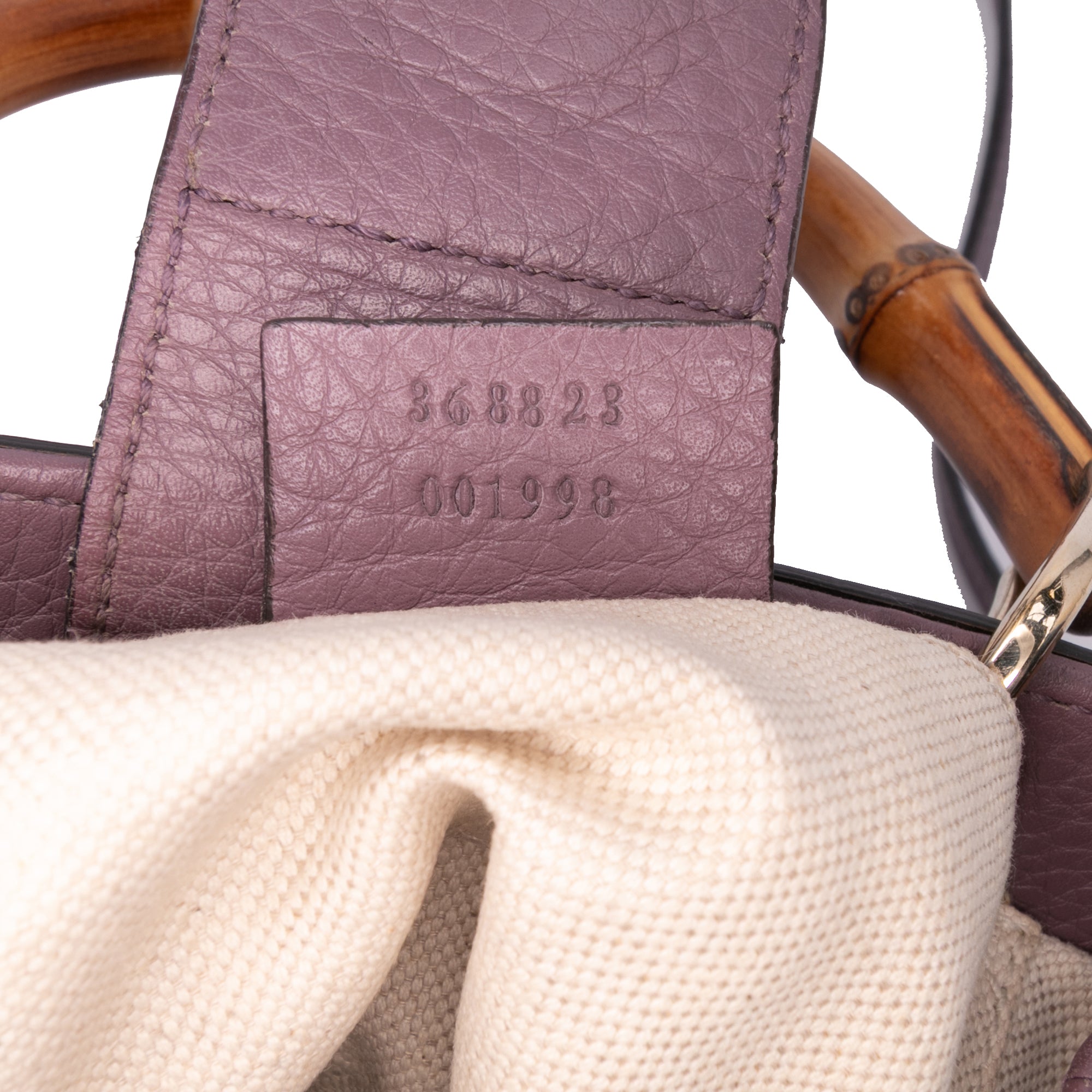 Mini Calfskin Bamboo Shopper Satchel