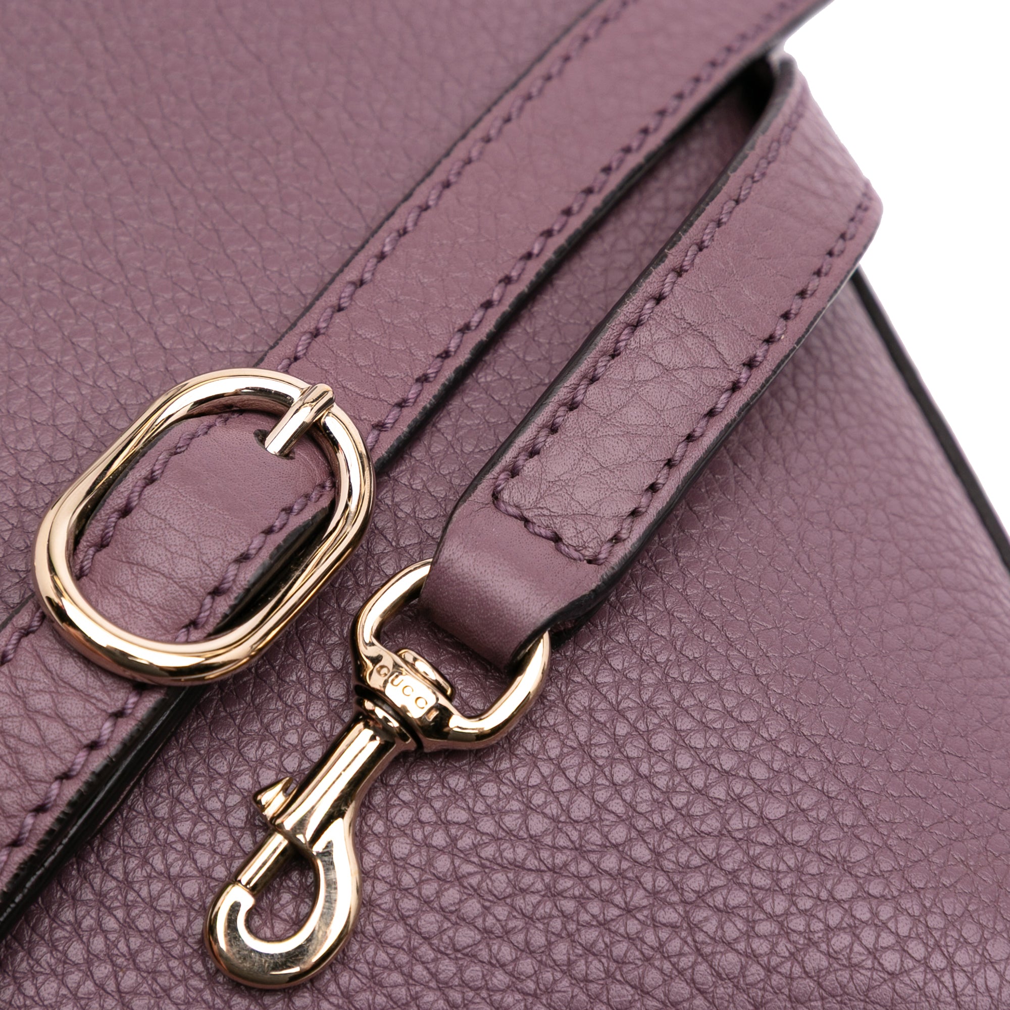 Mini Calfskin Bamboo Shopper Satchel
