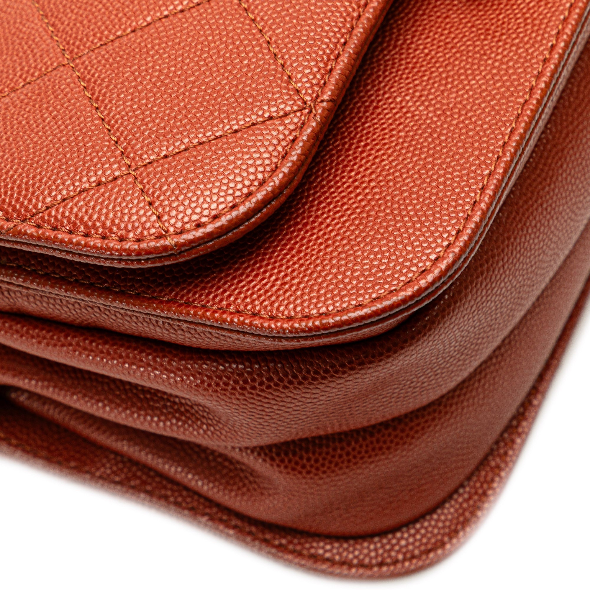 Mini CC Quilted Caviar Messenger Single Flap