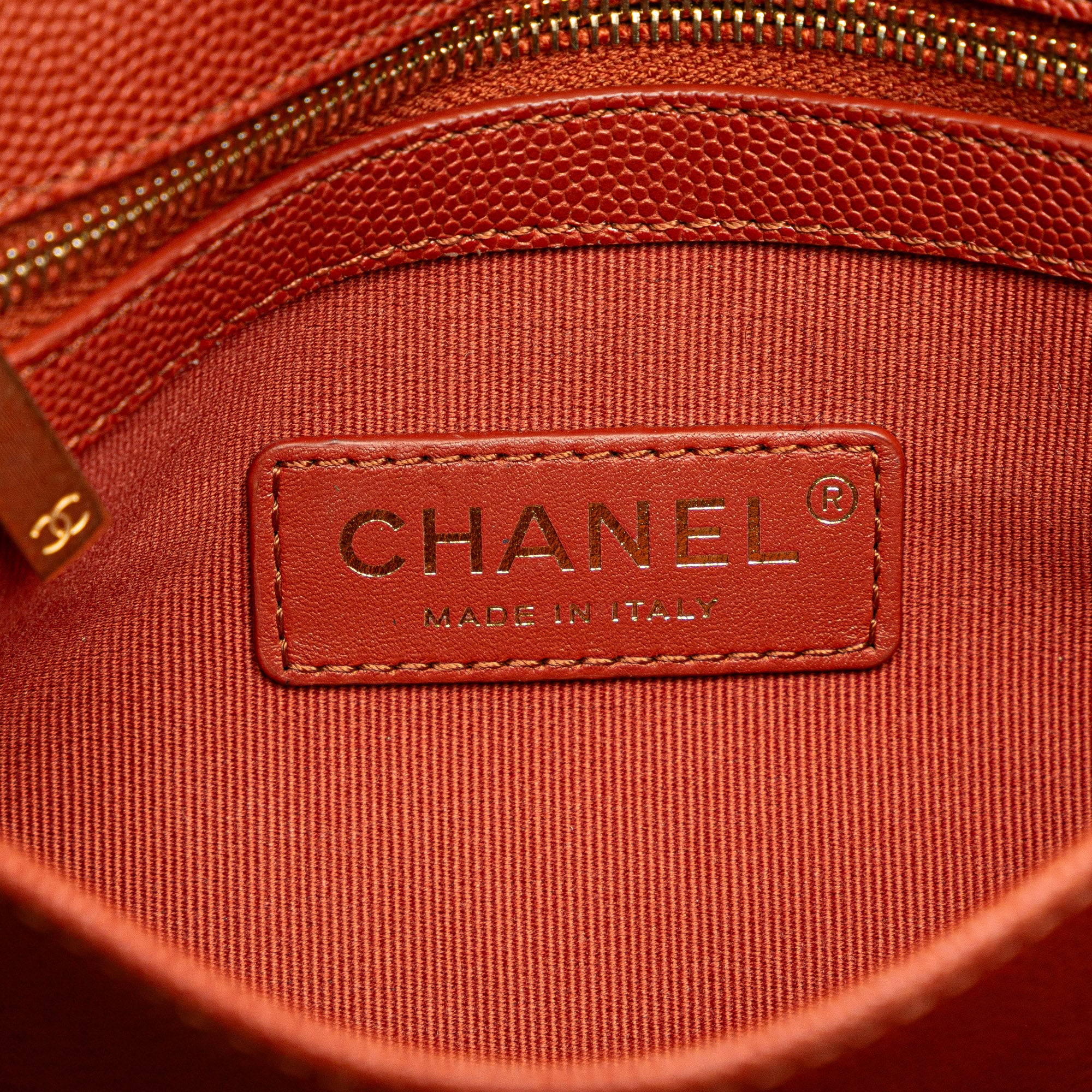 Mini CC Quilted Caviar Messenger Single Flap