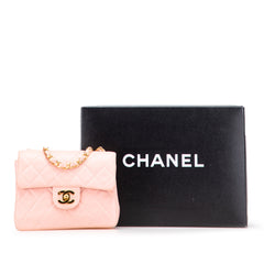 Mini Square Classic Lambskin Single Flap