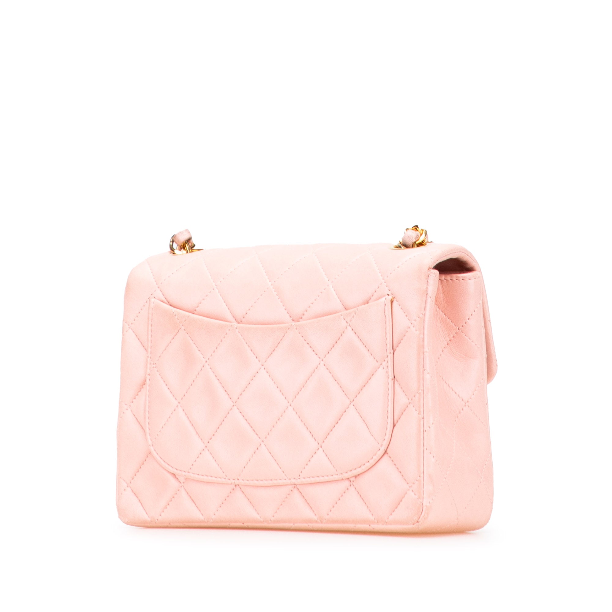 Mini Square Classic Lambskin Single Flap