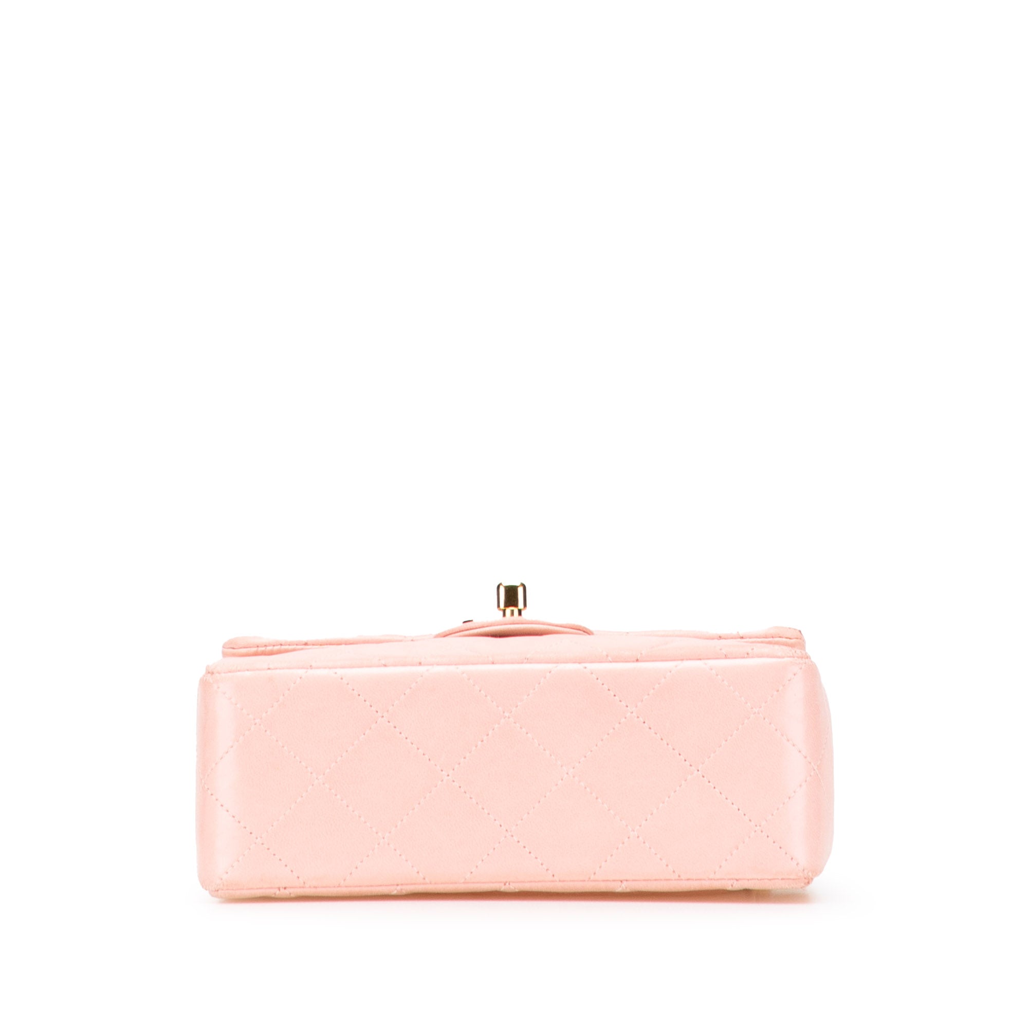 Mini Square Classic Lambskin Single Flap
