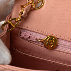 Mini Square Classic Lambskin Single Flap