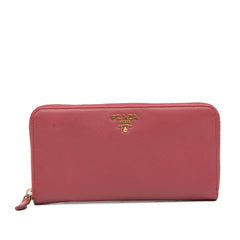 Saffiano Zip Around Long Wallet