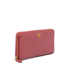 Saffiano Zip Around Long Wallet