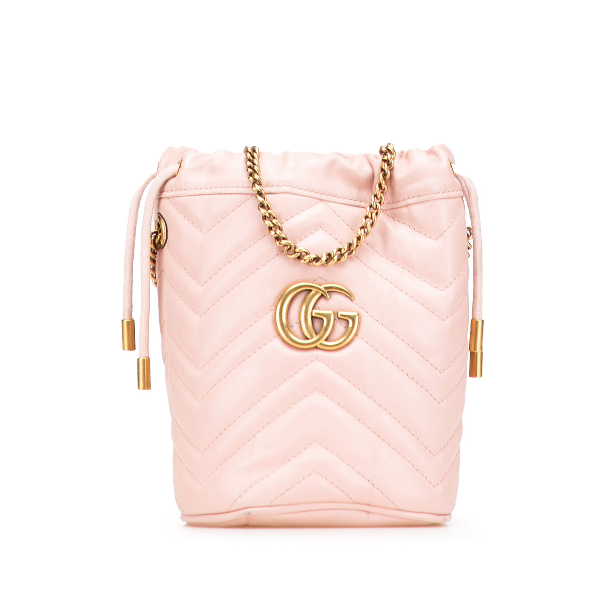 Small GG Marmont Leather Matelasse Bucket Bag