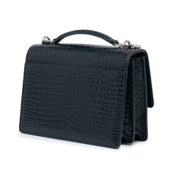 Medium Croc Embossed Monogram Sunset Bag