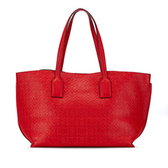 Embossed Anagram T Shopper Tote