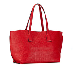 Embossed Anagram T Shopper Tote