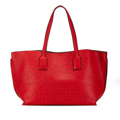 Embossed Anagram T Shopper Tote