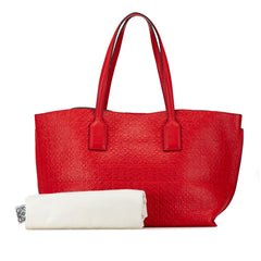 Embossed Anagram T Shopper Tote