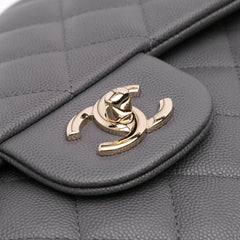 Jumbo Classic Caviar Double Flap