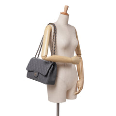 Jumbo Classic Caviar Double Flap