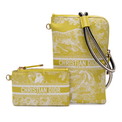 Technical Fabric Embroidered Toile De Jouy DiorTravel Multifunction Pouch