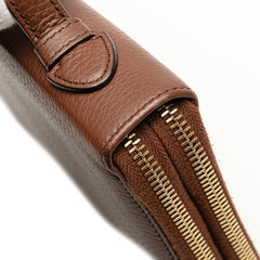 Pebbled Calfskin Soho Travel Document Case