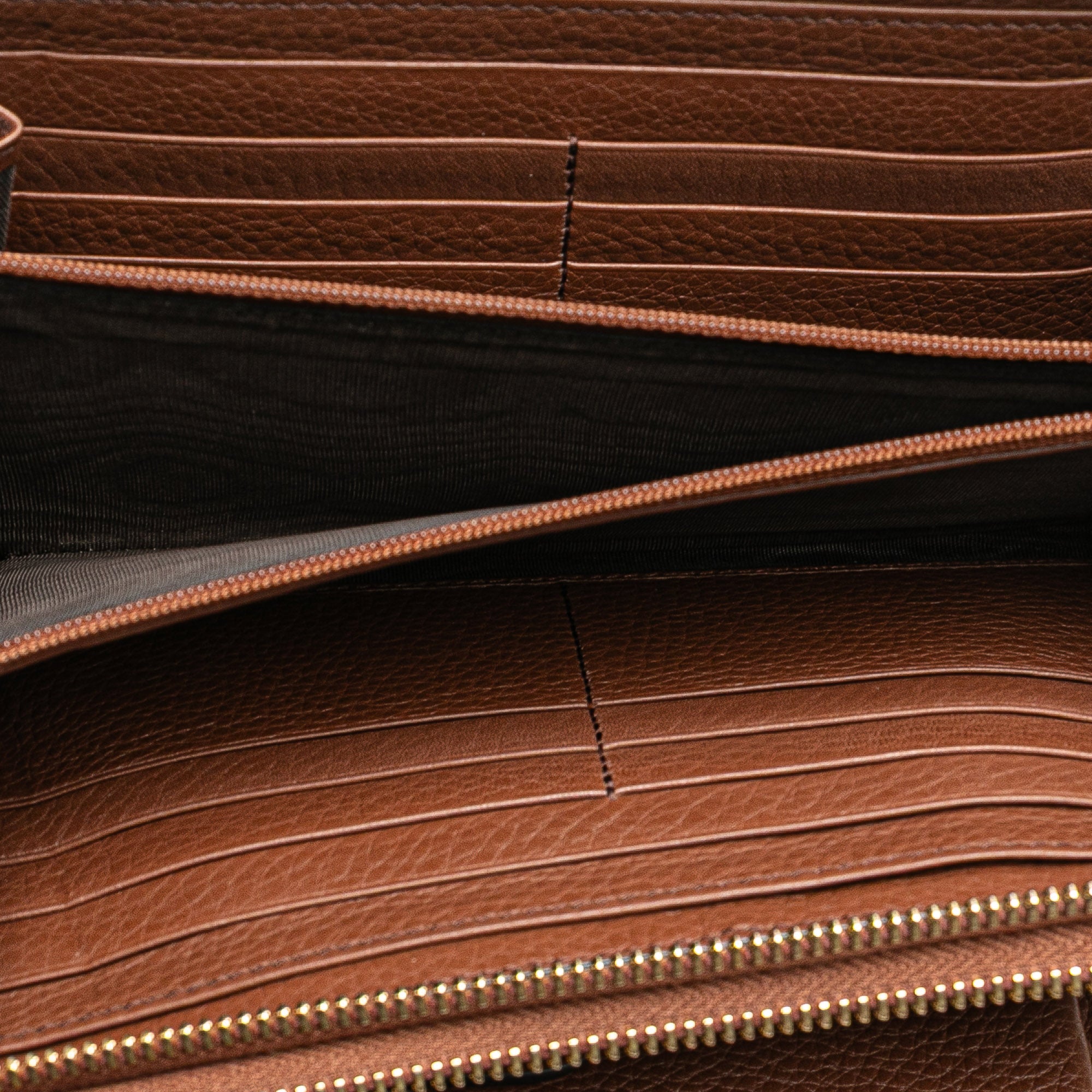 Pebbled Calfskin Soho Travel Document Case