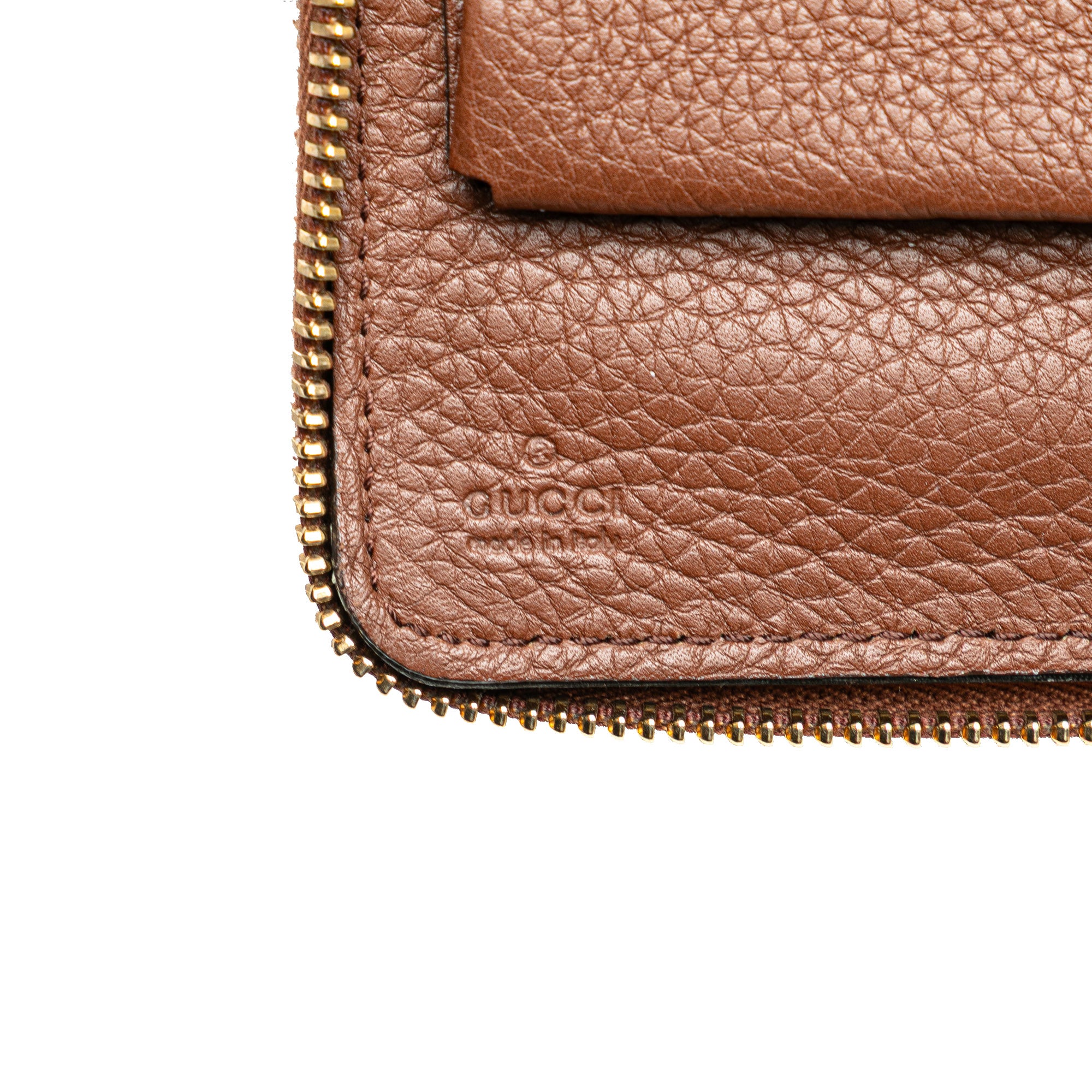 Pebbled Calfskin Soho Travel Document Case
