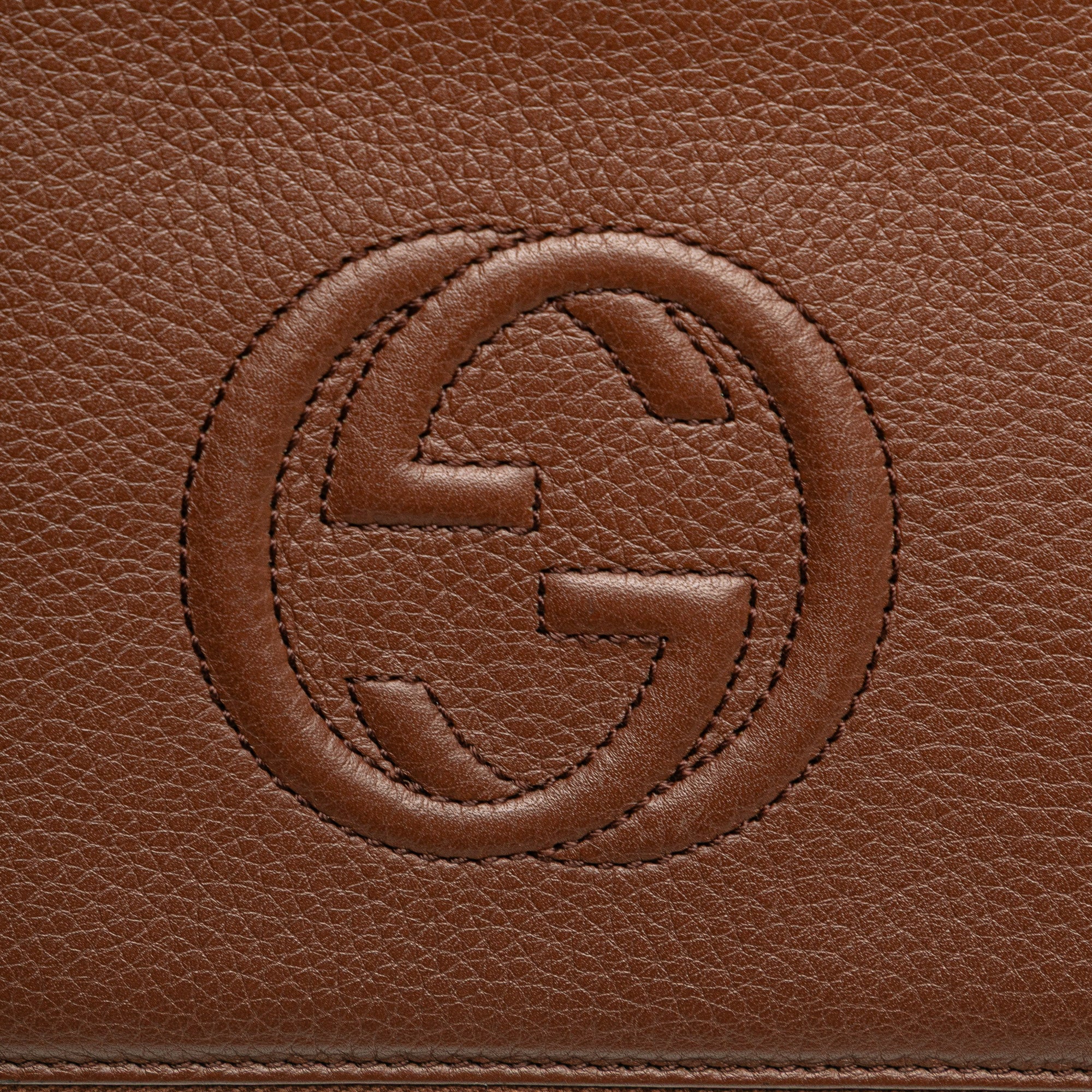 Pebbled Calfskin Soho Travel Document Case