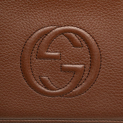 Pebbled Calfskin Soho Travel Document Case
