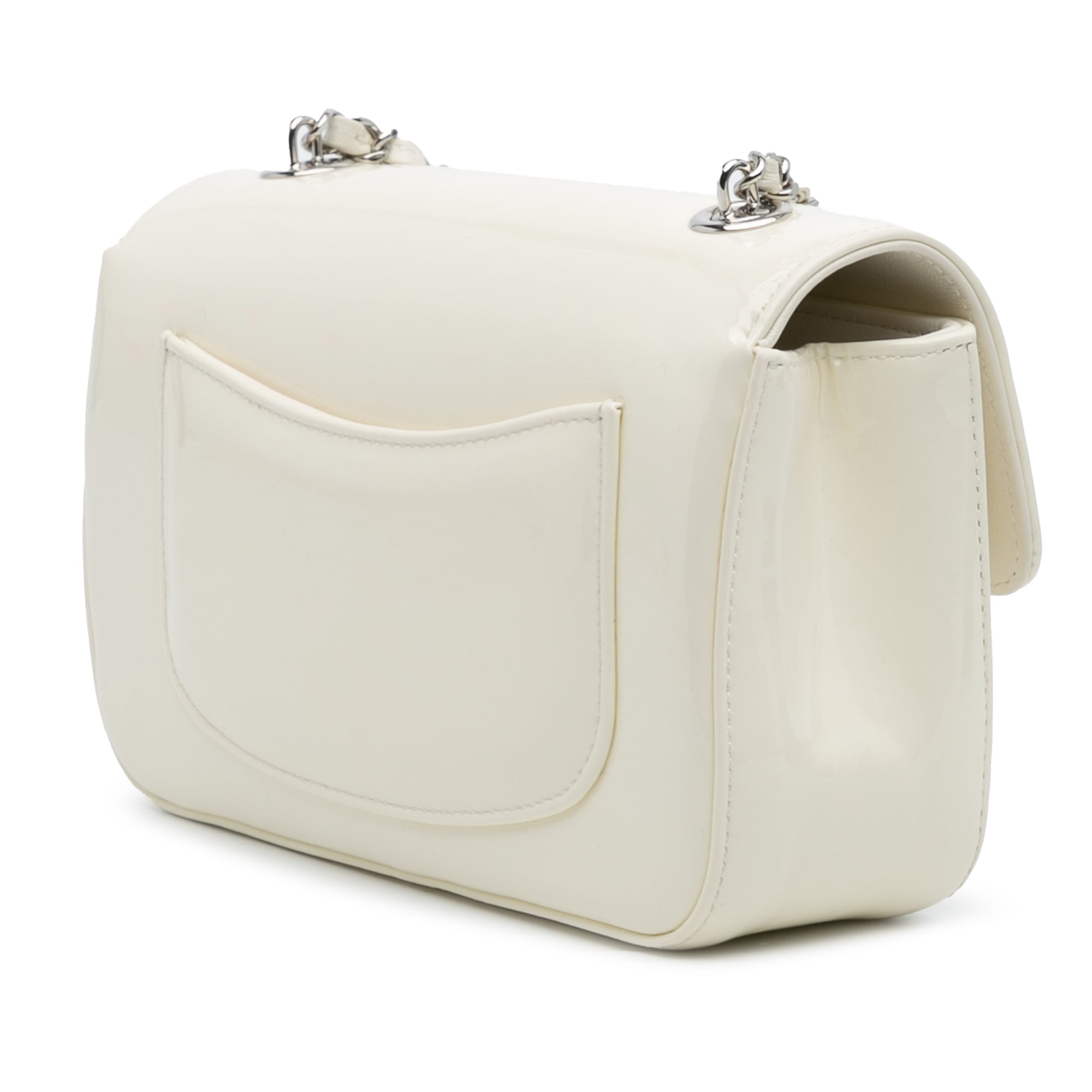 Small Patent Camellia Single Flap