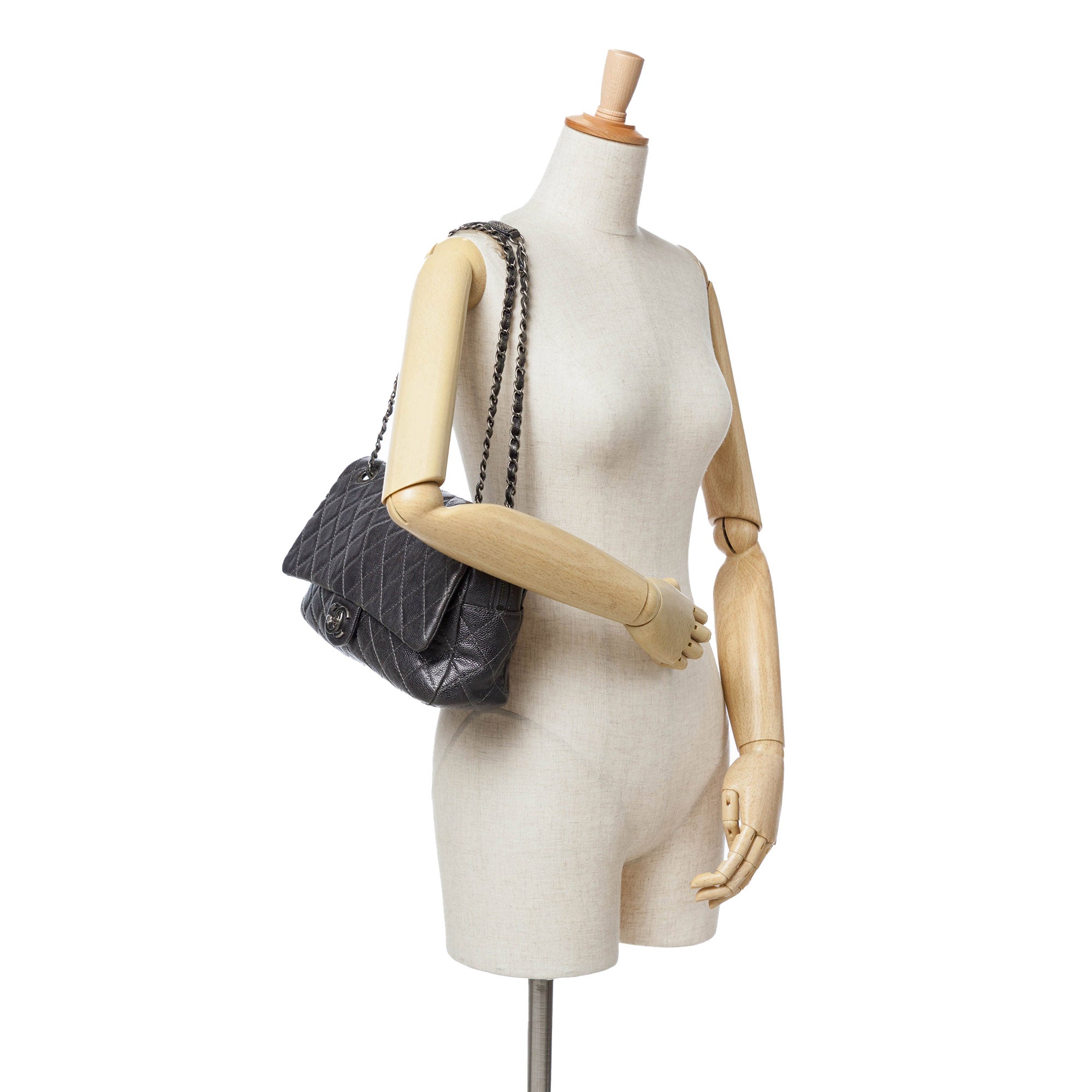 Jumbo Quilted Caviar Easy Flap Bag