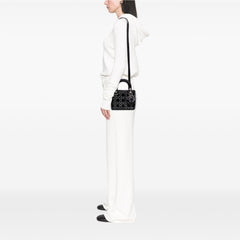 Mini Satin Cannage Strass Crystal Embellished Lady Dior