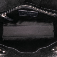 Mini Satin Cannage Strass Crystal Embellished Lady Dior