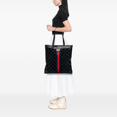 Large GG Velvet Web Ophidia Tote