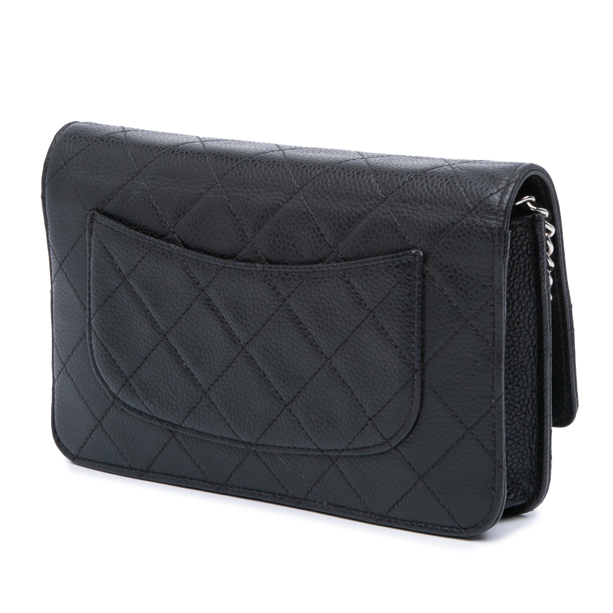 CC Quilted Caviar Wallet on Chain