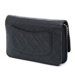 CC Quilted Caviar Wallet on Chain