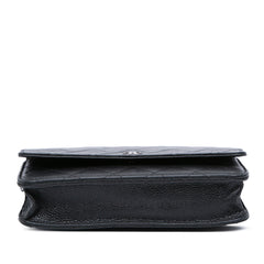 CC Quilted Caviar Wallet on Chain