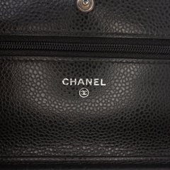CC Quilted Caviar Wallet on Chain