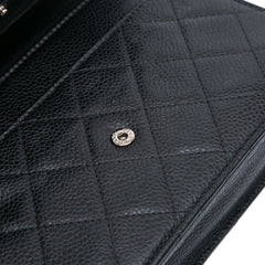CC Quilted Caviar Wallet on Chain