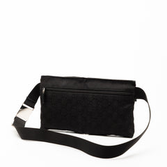 GG Canvas Double Pocket Belt Bag