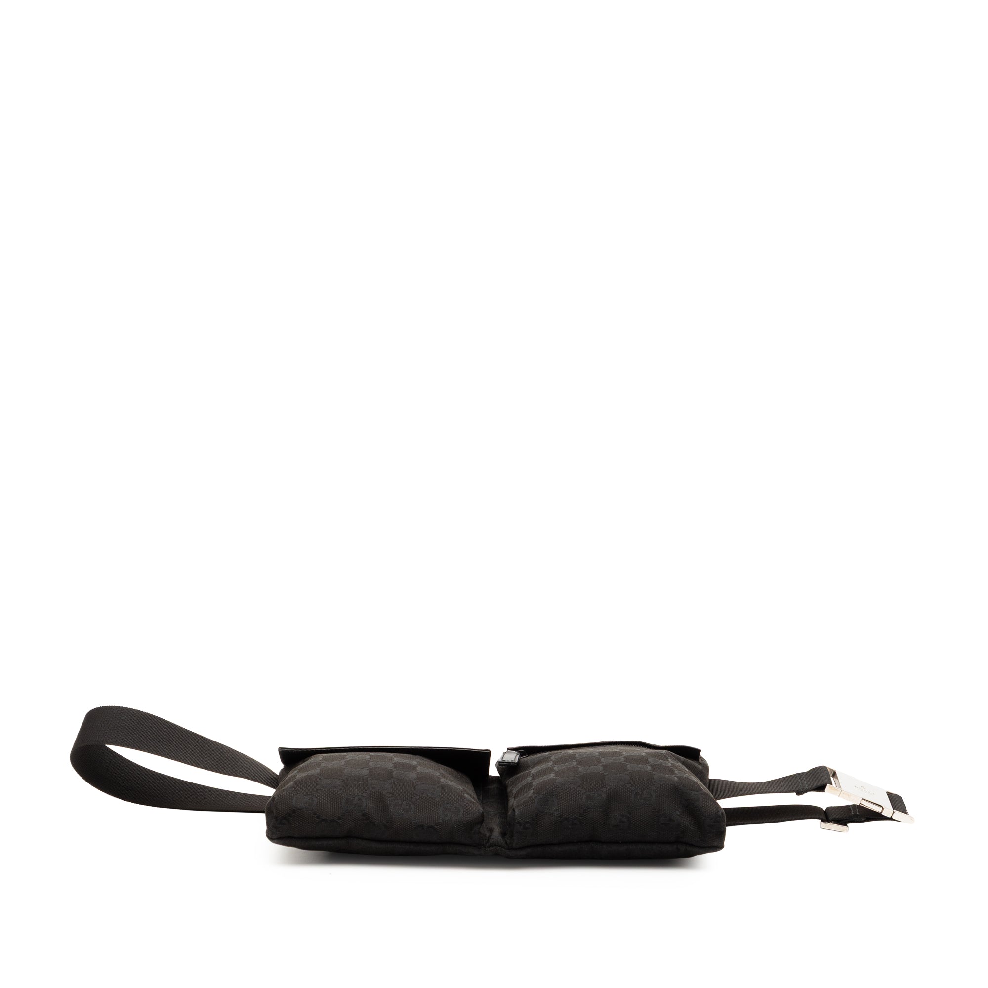 GG Canvas Double Pocket Belt Bag