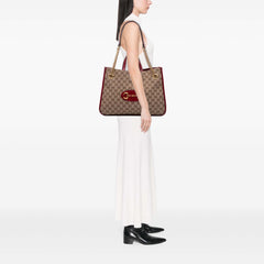 Medium GG Canvas Horsebit 1955 Chain Tote