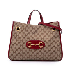 Medium GG Canvas Horsebit 1955 Chain Tote
