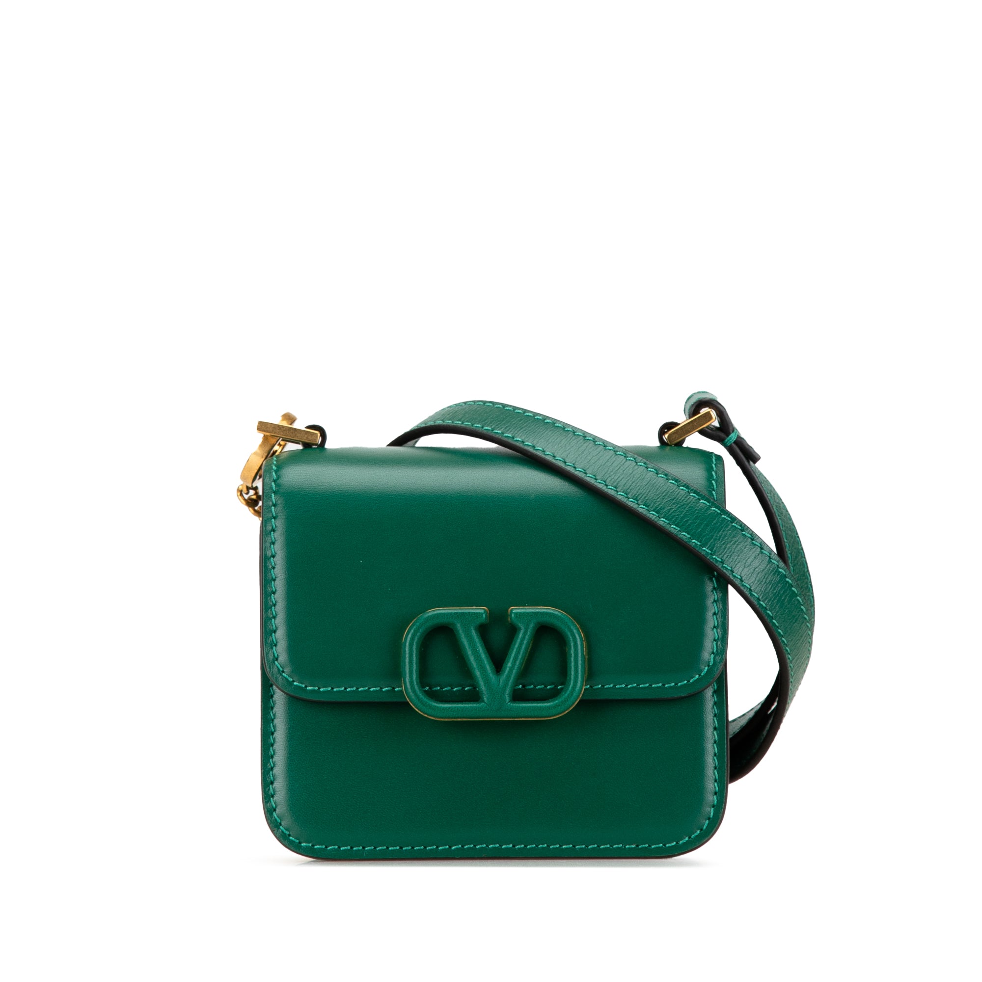 Micro Leather VSling Crossbody