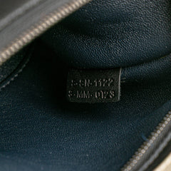 Medium Tricolor Calfskin and Suede Trapeze Satchel