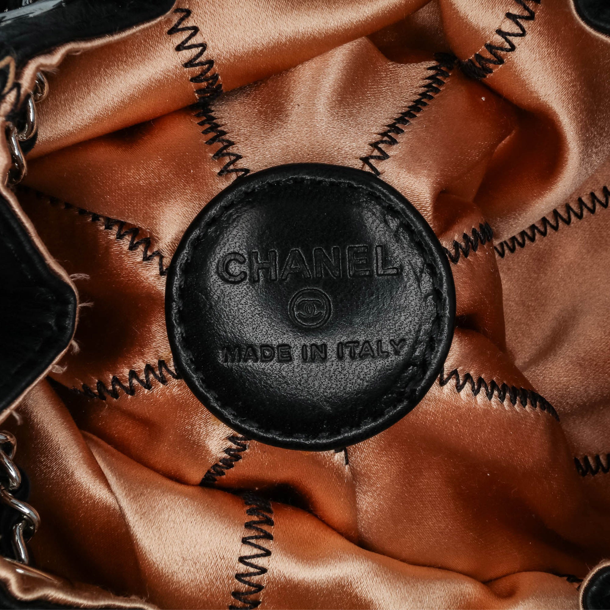 Mini Lambskin and Satin Reversible Sac Cordon