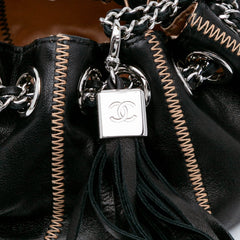 Mini Lambskin and Satin Reversible Sac Cordon