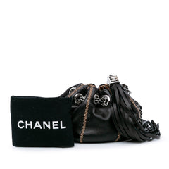 Mini Lambskin and Satin Reversible Sac Cordon