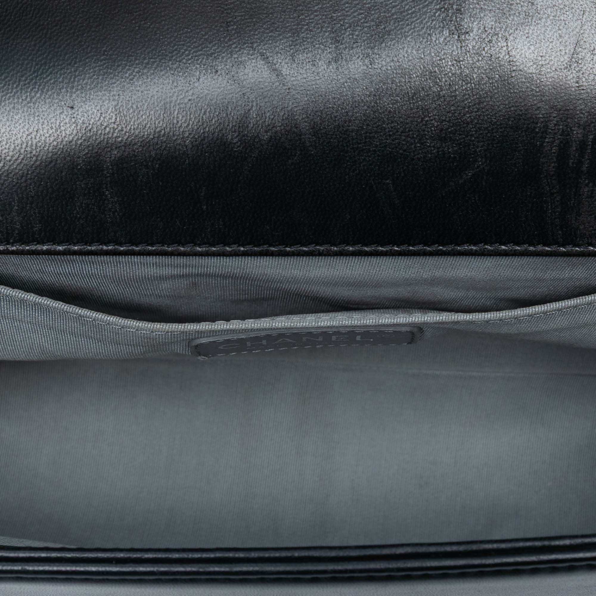 Old Medium Quilted Lambskin Boy Flap