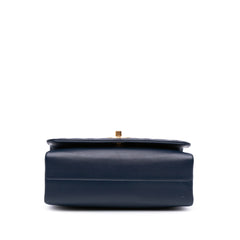 CC Quilted Lambskin Triple Pearl Chain Flap