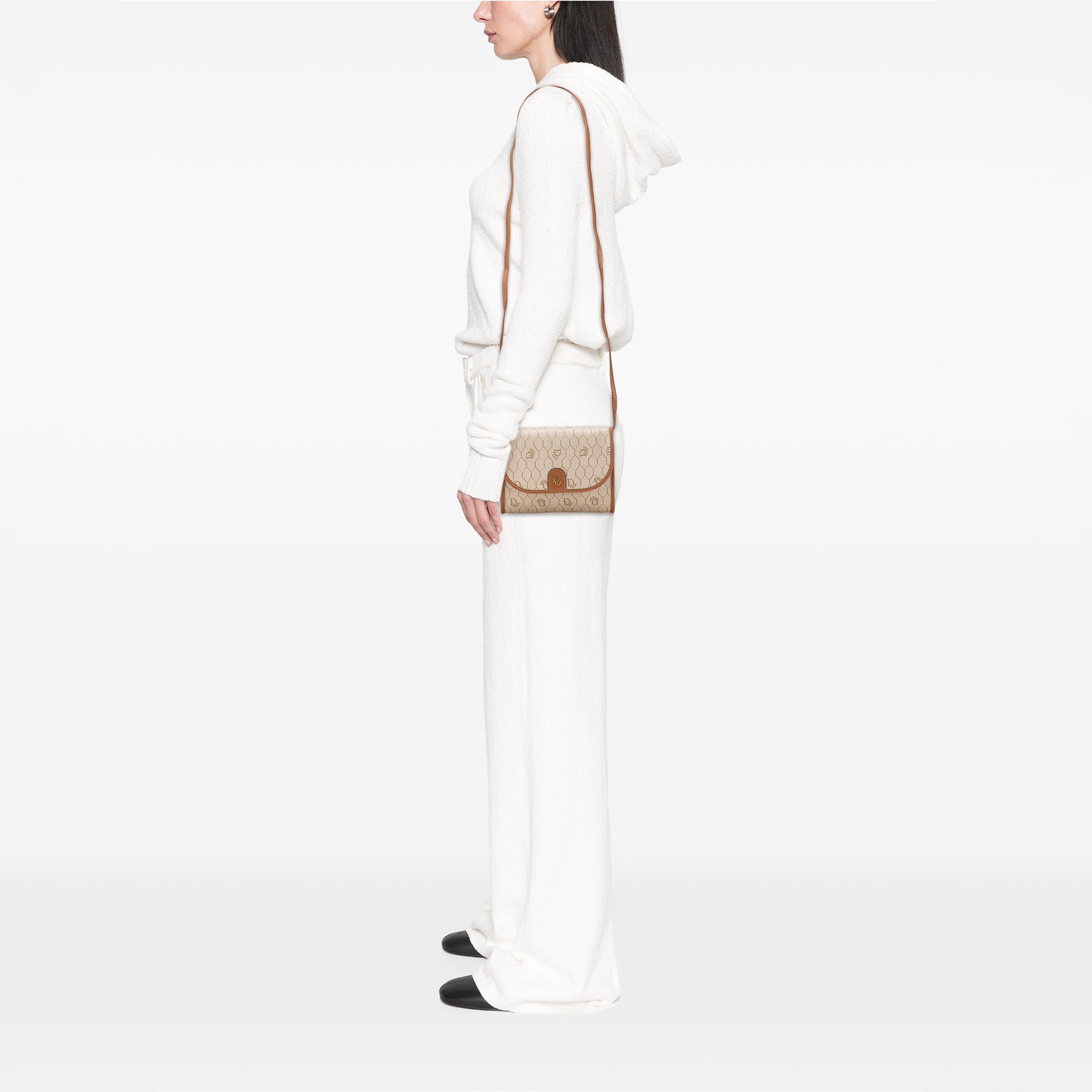 Honeycomb Coated Canvas Crossbody