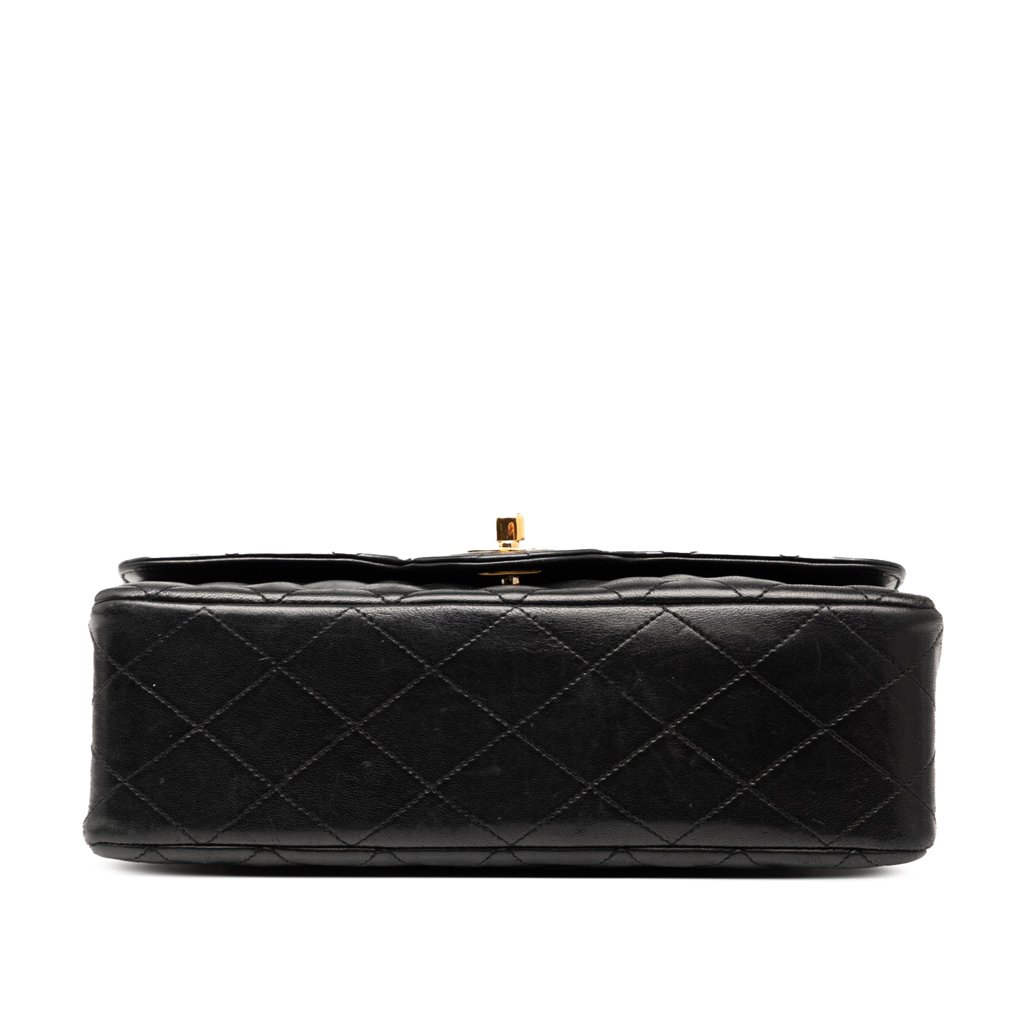 Small CC Quilted Lambskin Double Flap