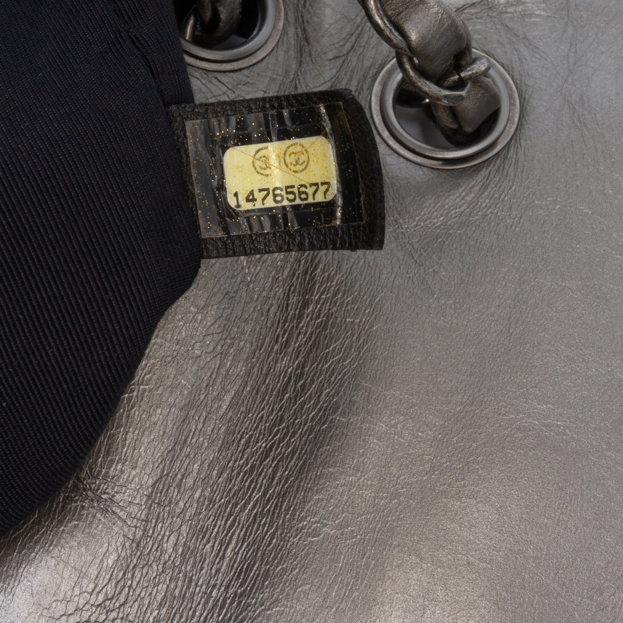Medium Quilted Metallic Aged Calfskin Chain Me Flap