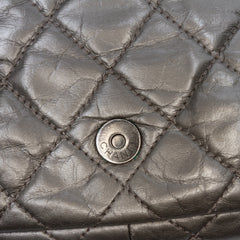 Medium Quilted Metallic Aged Calfskin Chain Me Flap