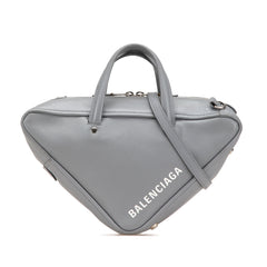 Medium Leather Triangle Duffle Bag